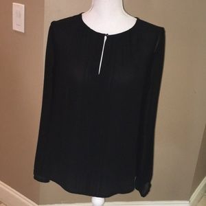 Banana Republic Sz Small Black Blouse NTW